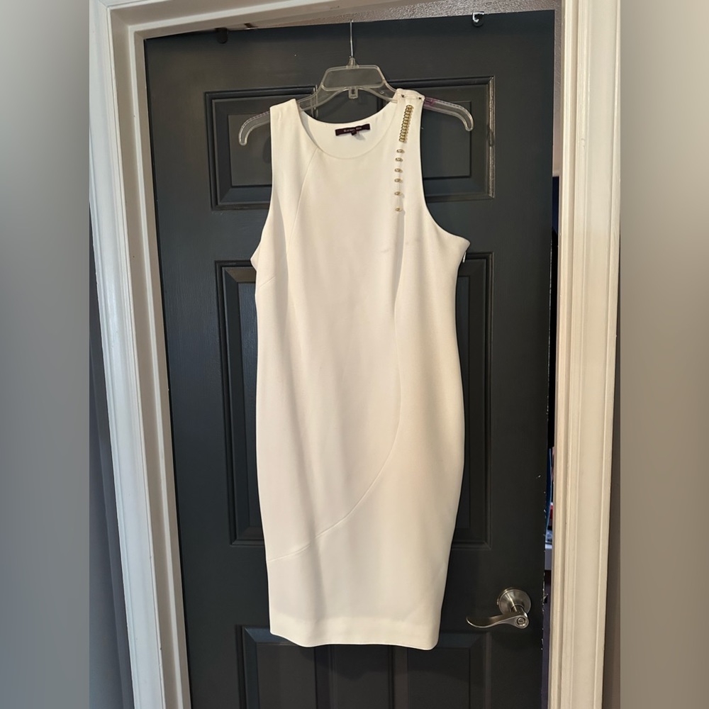 Off white sleeveless align dress